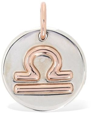 Dodo 9kt Waage -anhänger Aus Rotgold Und Silber - Weiß
