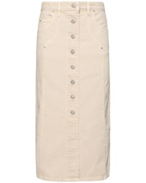 Isabel Marant Vandy コットンデニムスカート - ナチュラル