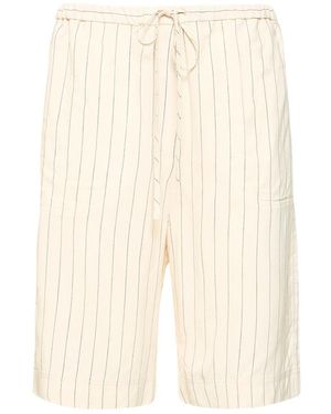 TOTEME Nadelstreifen-shorts - Natur