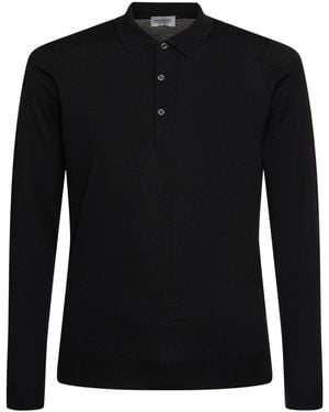 John Smedley Strickpullover Aus Wollmischung "belper" - Schwarz