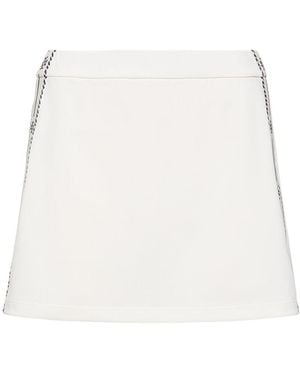 Tory Sport Tech Piquet Mini Tennis Skirt - White