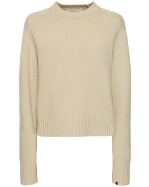 Extreme Cashmere Please クロップドセーター - ナチュラル