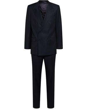BOSS Herren Wool Double Breast Suit - Schwarz