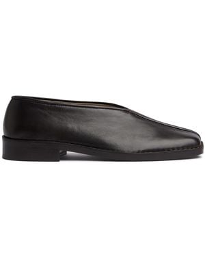 Lemaire Flat Piped Slippers - Grey