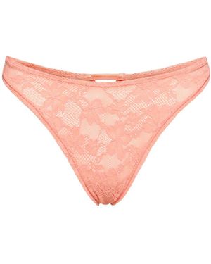 Fleur du Mal Le Stretch ハイウエストレースソングショーツ - ピンク