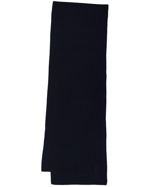 Frankie Shop Colton Wool Blend Knit Scarf Unique - Blue