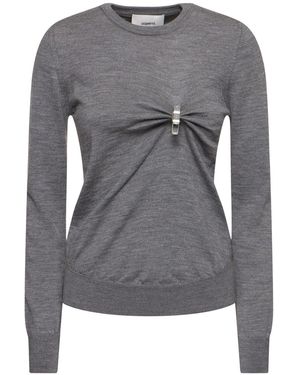 Coperni Washing Clip Knit Crewneck Jumper - Grey