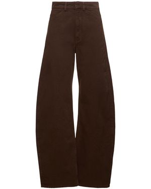 Lemaire ハイライズヘビーデニムカーブジーンズ - ブラウン