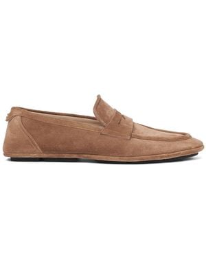 Dolce & Gabbana Loafer Aus Wildleder "dg Driver" - Braun