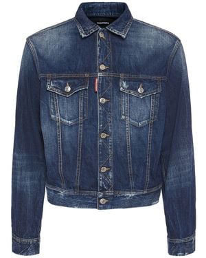 DSquared² Be Cool Be Nice Wash L.a. デニムジャケット - ブルー