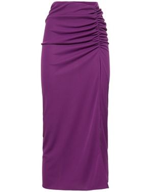 ANDAMANE Hoch Geschnittener Jersey-midirock "paige" - Lila