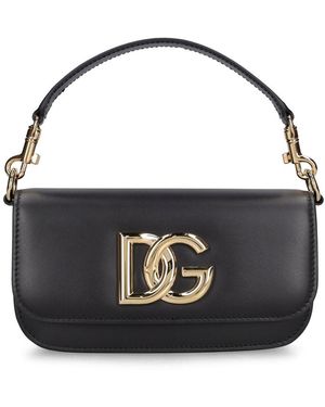 Dolce & Gabbana レザートップハンドルバッグ - ブラック