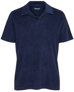 Frescobol Carioca Herren Frottee-Poloshirt „Faustino“ - Blau