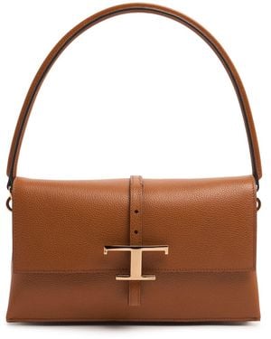 Tod's Mini Tse Grain Leather Crossbody Bag - Brown