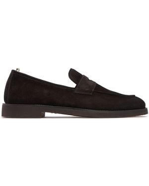 Officine Creative Opera Flexi Suede Loafers - Black