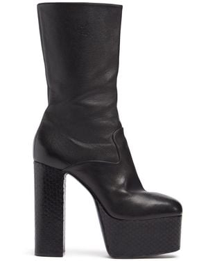 DSquared² Herren 160Mm Hohe Lederstiefel Mit Absatz - Schwarz