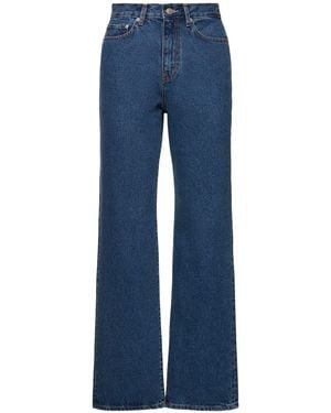 DUNST Essential Straight Full Length Jeans - Blue