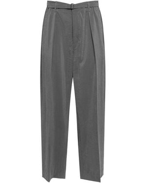 Lemaire Lässige Hose Mit Gürtel - Grau
