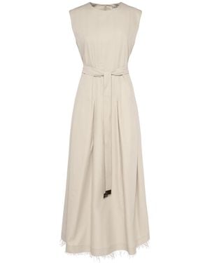 ワンピース Max Mara BALZAC COTTON TWILL DRESS Cotton twill dress, optical white | 