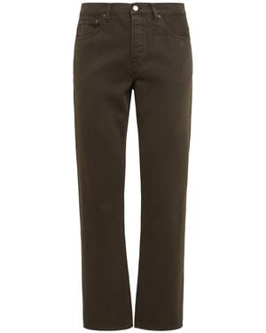 FRAME The Straight Cotton Denim Jeans - Grey