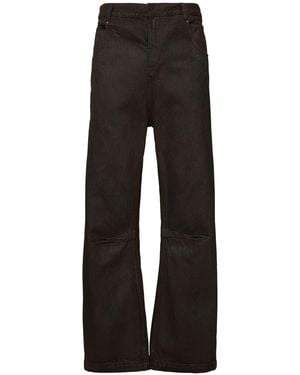 Entire studios Gem Wide Straight Leg Jeans - Black