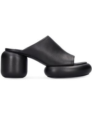 Jil Sander レザープラットフォームミュール 65mm - ブラック