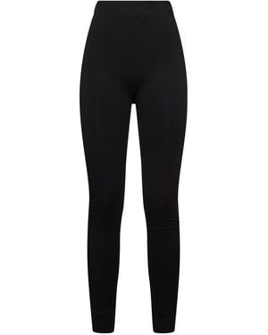 ÉTERNE High Rise Jersey Leggings - Black