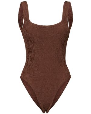 Hunza G Square ワンピース水着 - ブラウン
