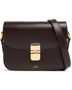 A.P.C. Small Sac Grace スムースレザーバッグ - ブラック