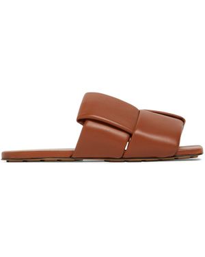 Bottega Veneta パッチ フラットミュール - ブラウン