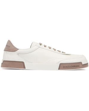 Dolce & Gabbana Herren Ledersneakers - Weiß
