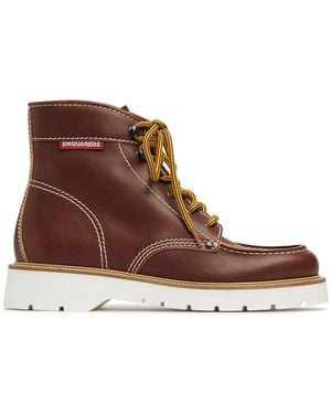 DSquared² Lederstiefel - Braun