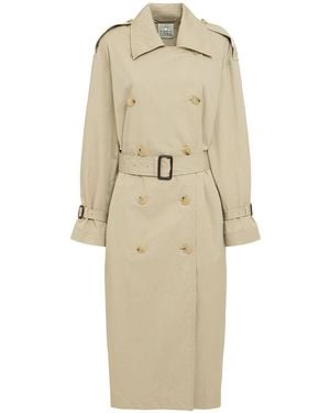 TOTEME Crisp Summer Trench Coat - Natural