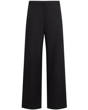 TOTEME Damen Hose Aus Bio-Baumwolle Mit Verdrehten Nähten - Schwarz