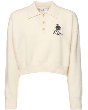 FRAME Ritz Crest Cashmere Jumper - Natural