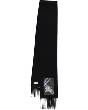 Burberry Logo Cashmere Scarf - Schwarz