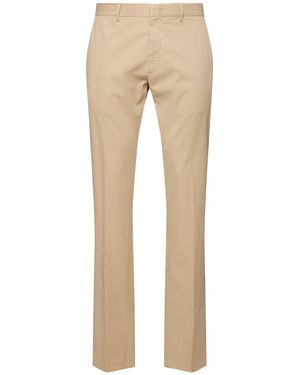 ZEGNA ガーメントダイコットンパンツ - ナチュラル