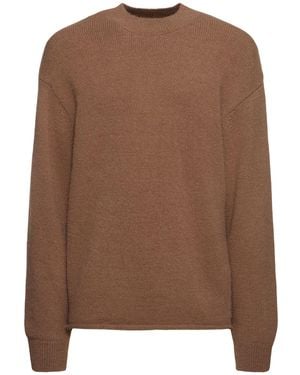 Jacquemus Pullover Aus Alpakamischung "le Pull " - Braun
