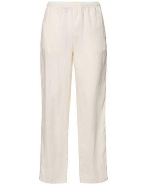Aspesi Leichte Hose Aus Leinen - Weiß