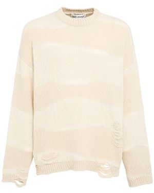 Our Legacy Herren Pullover Aus Baumwolle Und Leinen „Popover“ - Natur