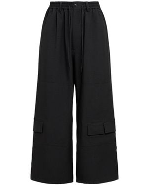 Y-3 Tech Wide Trousers - Blue