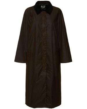TOTEME Country ワックスドコットンロングコート - ブラック