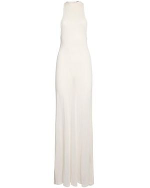 Jacquemus Langes Kleid "la Maille Sculta" - Weiß