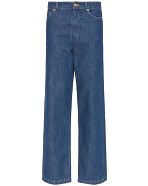 デニム・ジーパン S MAX MARA BLUE COTTON POLLY JEANS Max Mara Cotton Polly Jeans in Blue | Lyst