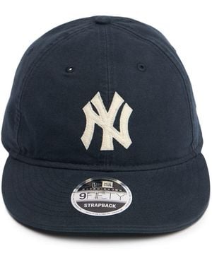 KTZ Yankees Logo Canvas Felt Hat - Blue