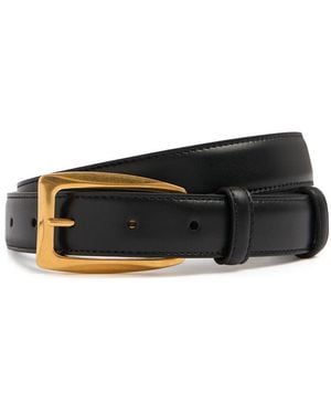 The Row Arco Leather Belt - White