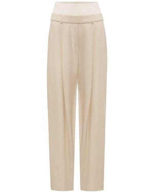 Esse Studios Sommar Duo Pleated Wide Trousers - Natural