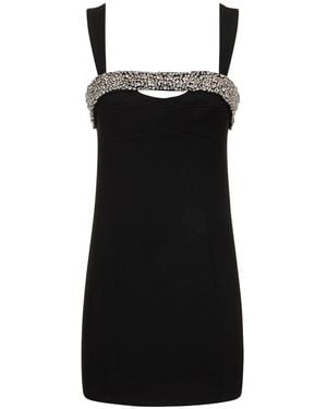 Jonathan Simkhai Lenny Crystal Embellished Mini Dress - Black