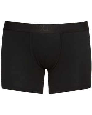 ZEGNA コットンボクサーブリーフ - ブラック