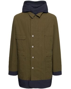 Sacai Wendbarer Ripstopmantel - Grün